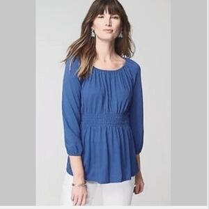 J.JILL TOP brand new 3/4 sleeves SIZE MEDIUM PETITE measurements included